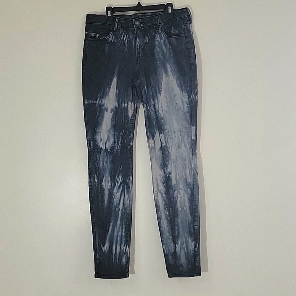 ANA Women's Jegging Gray Tie Dye Jeans Mid-Rise Size 28 - Picture 1 of 12